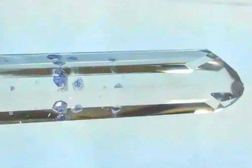 超希少☆最高品質 ブルーフローライト イン クォーツ 蛍石入り水晶 マダガスカル