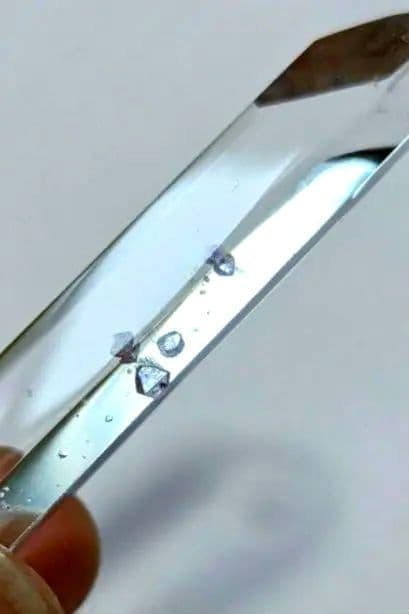 超希少☆最高品質 ブルーフローライト イン クォーツ 蛍石入り水晶 マダガスカル