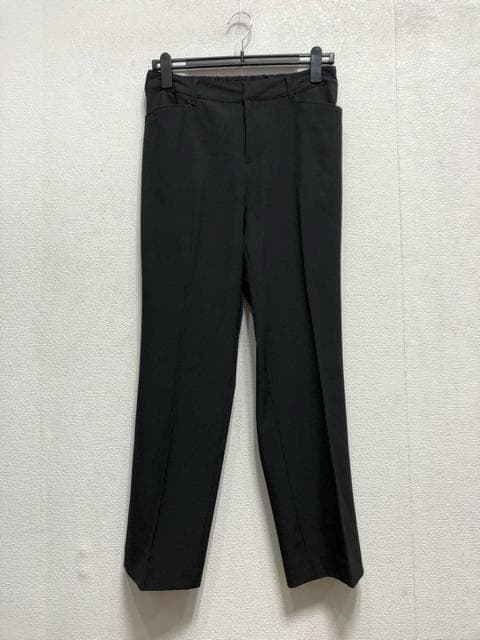 新品☆15号L黒系無地♪ストレッチ素材♪ストレートパンツスーツ☆a259