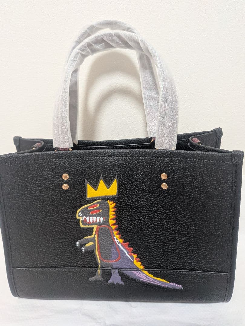 2/4までの特価！新品未使用2way 恐竜ハンドバックバッグプラ袋布袋付
