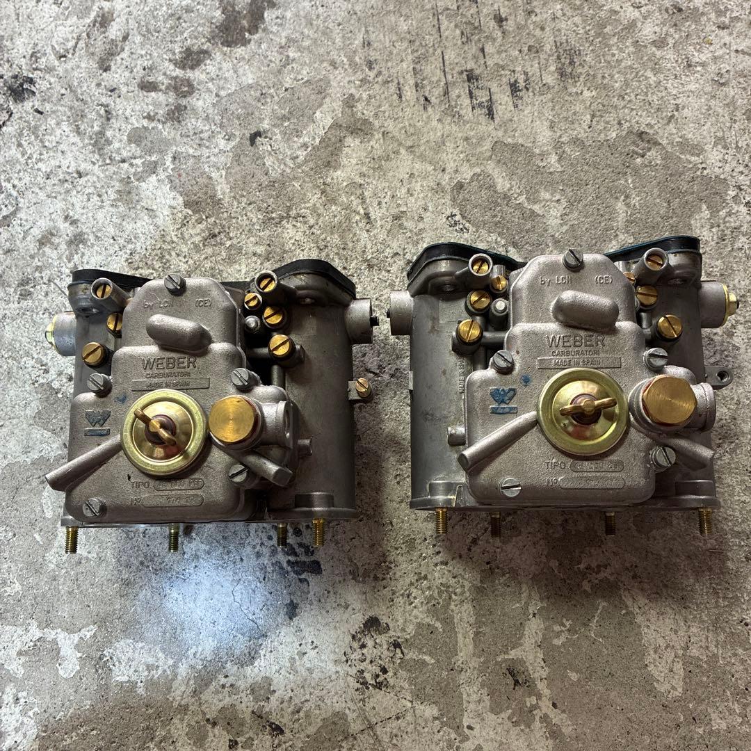 ウェーバー48本体のみ ジェット、ベンチュリー他無し 2個