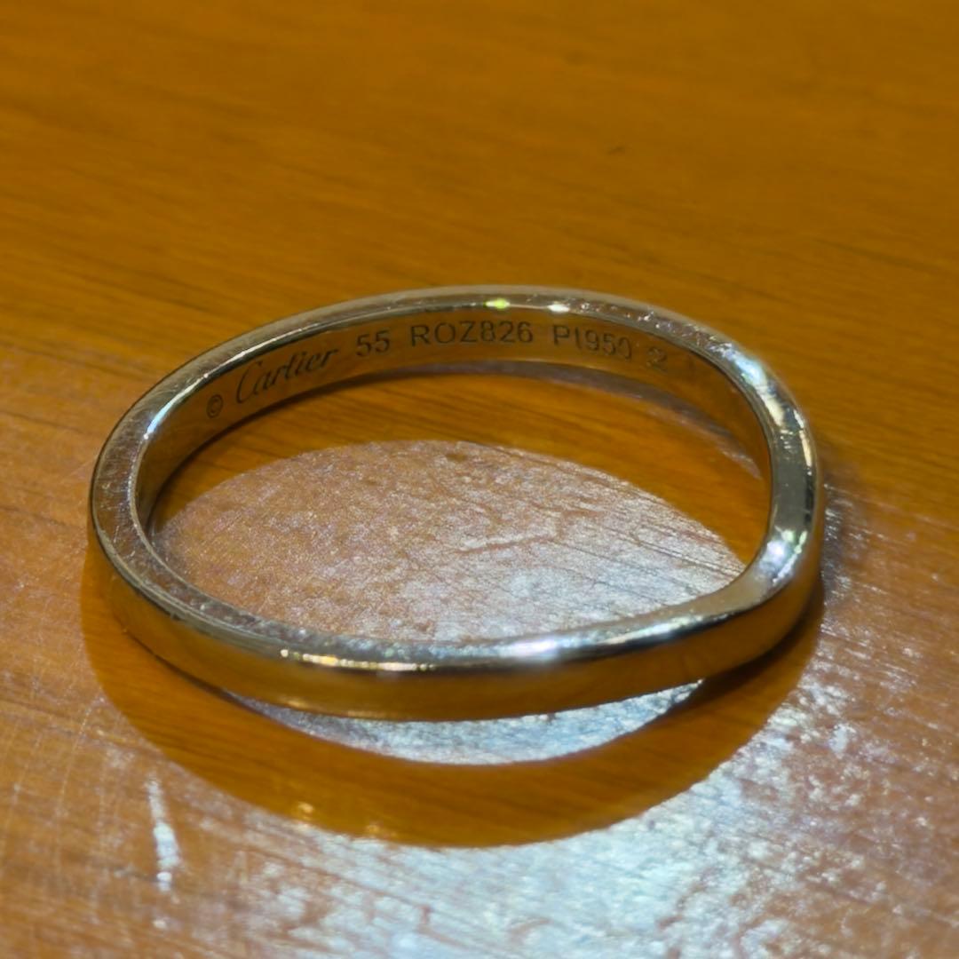 Cartier（カルティエ）Pt950 プラチナリング 15号 証明書付