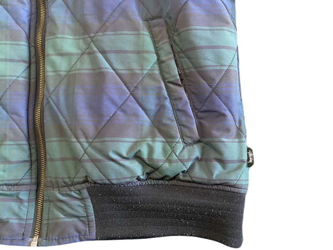 stussyキルティングボンバージャケット リバーシブル