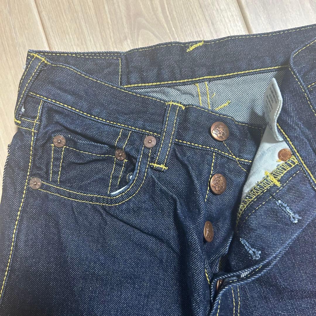Evisu ハート刺繍 ストレートデニム size24