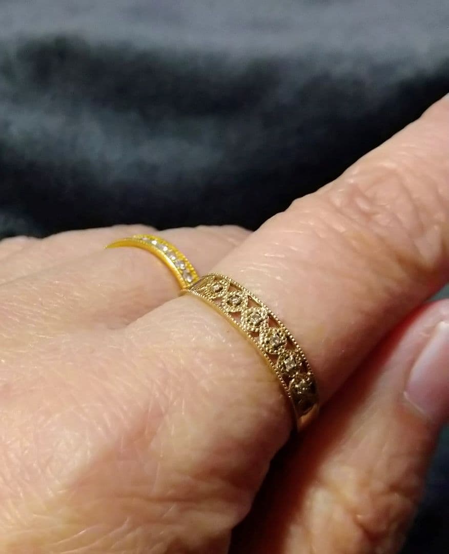 みるく　10K天然ダイヤモンドリング