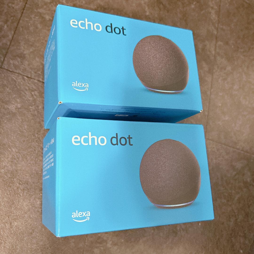 【2個セット】第5世代 alexa Echo Dot アレクサ　チャコール