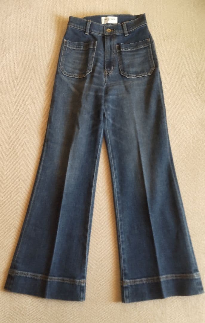 LILY BROWN ストレートフレアデニムパンツ25SS