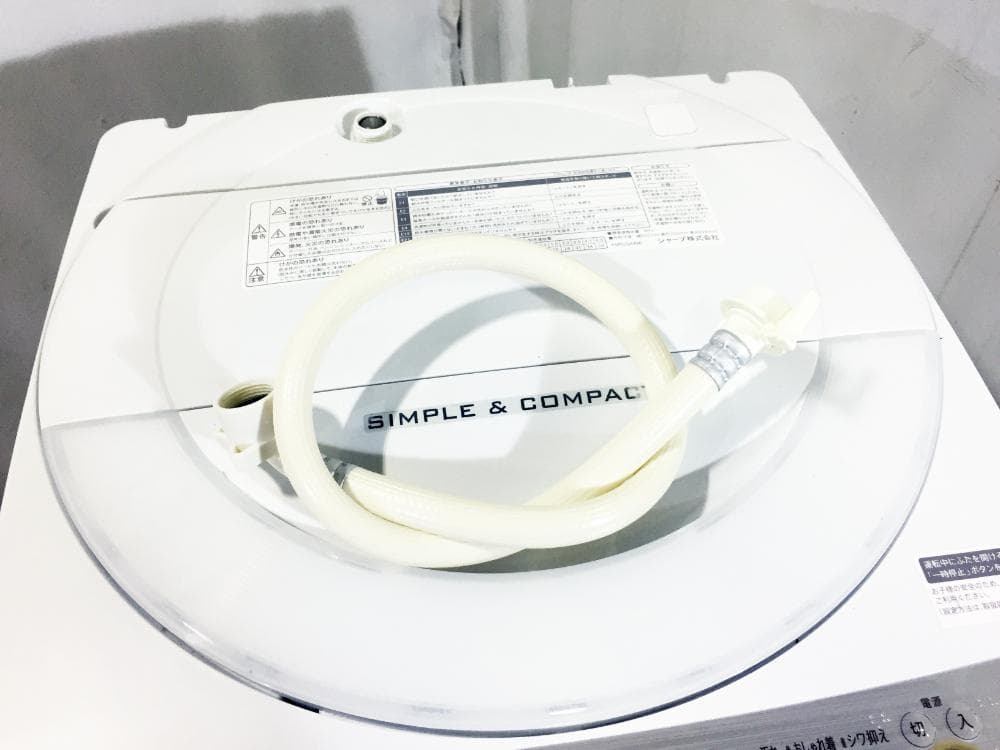 ★美品★SHARP 6kg 洗濯機【ES-GE6C-W】FQLI