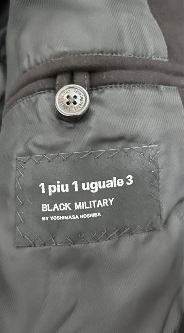【限定コラボ】1piu1uguale3 BLACKMILITARY レザー 干場