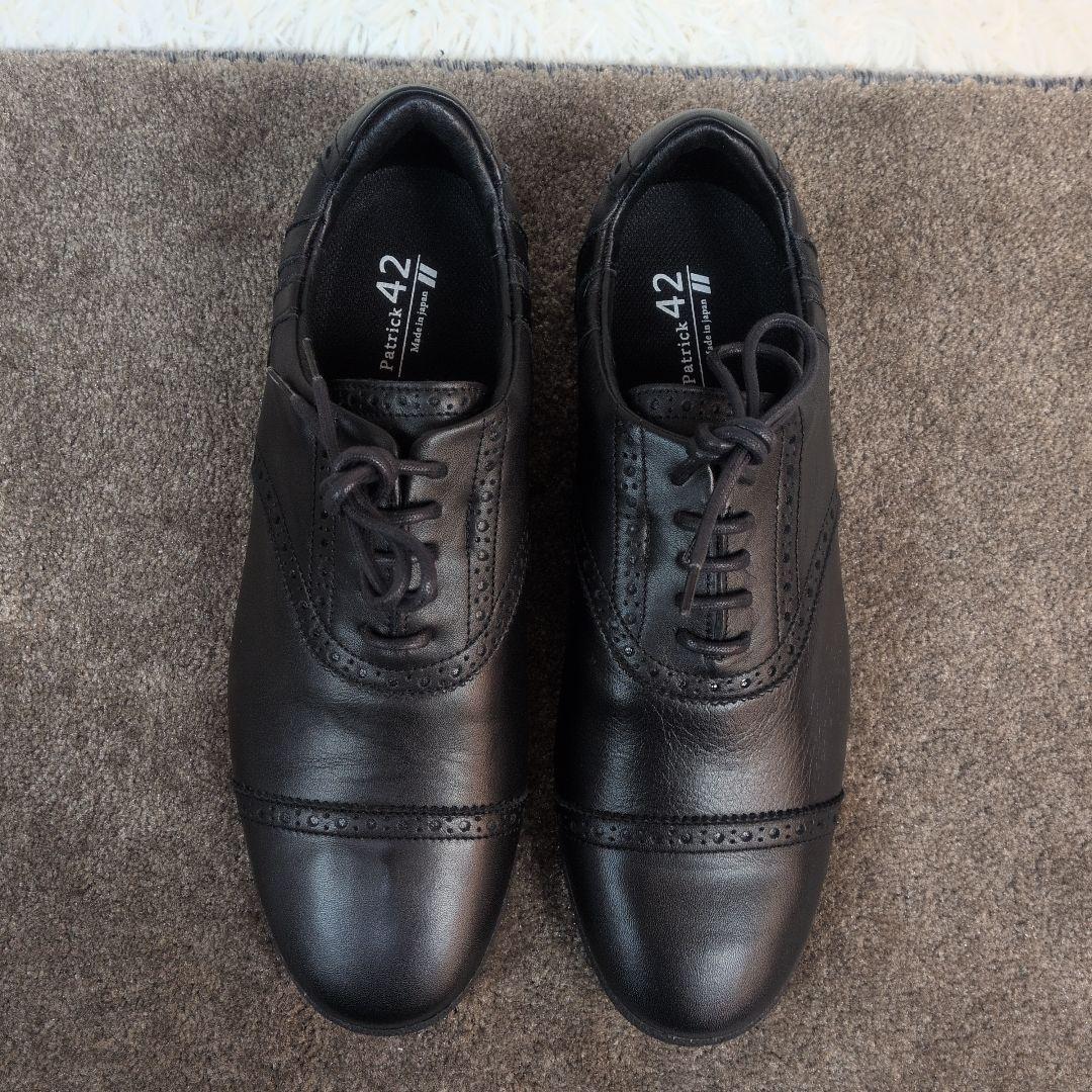【美品✨patrick✨42✨26.5】KAPIT-WP レザー シューズ 箱付