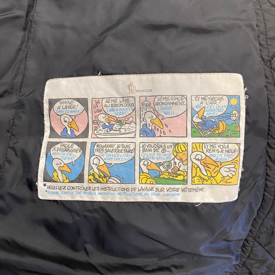 【美品】モンクレール タレブ ダウンコート ブラック ロゴワッペン ロング S