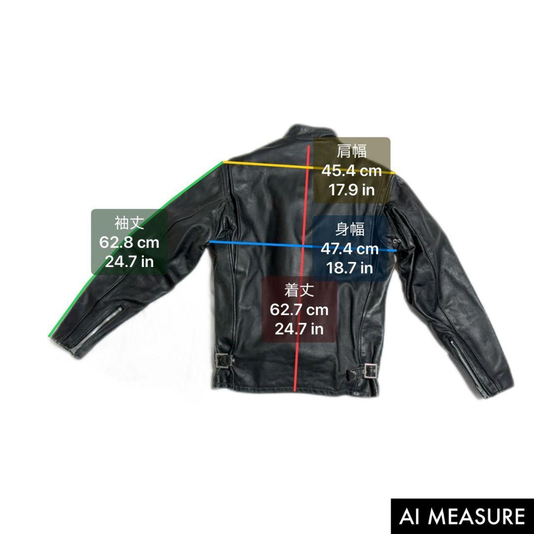 Schott ショット シングルライダースジャケット ボアライナー付き36