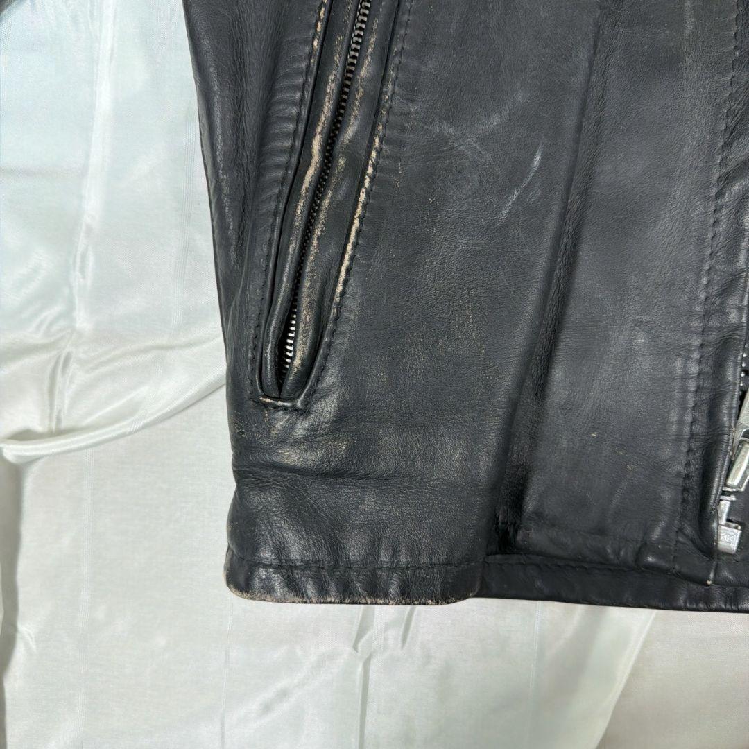 Schott ショット シングルライダースジャケット ボアライナー付き36