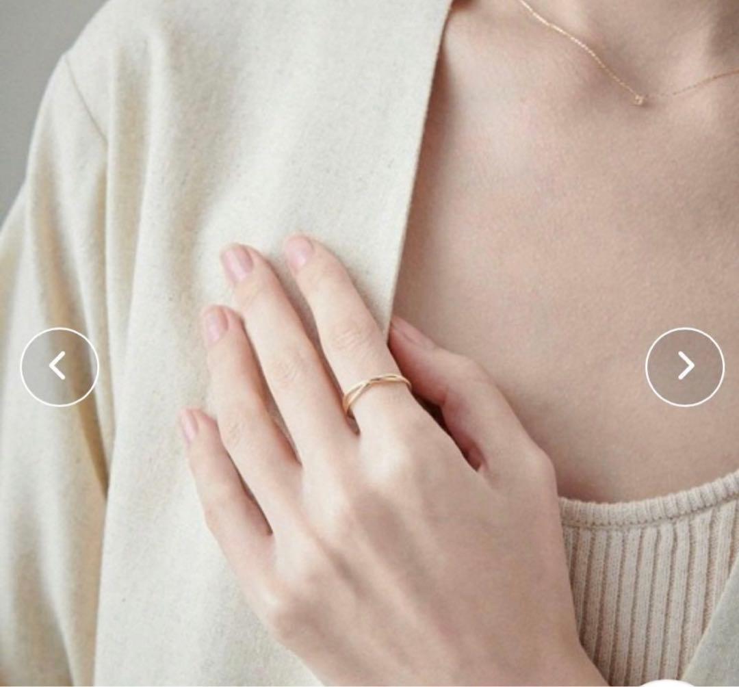 ete K10YG レイヤード クロスリング 11号