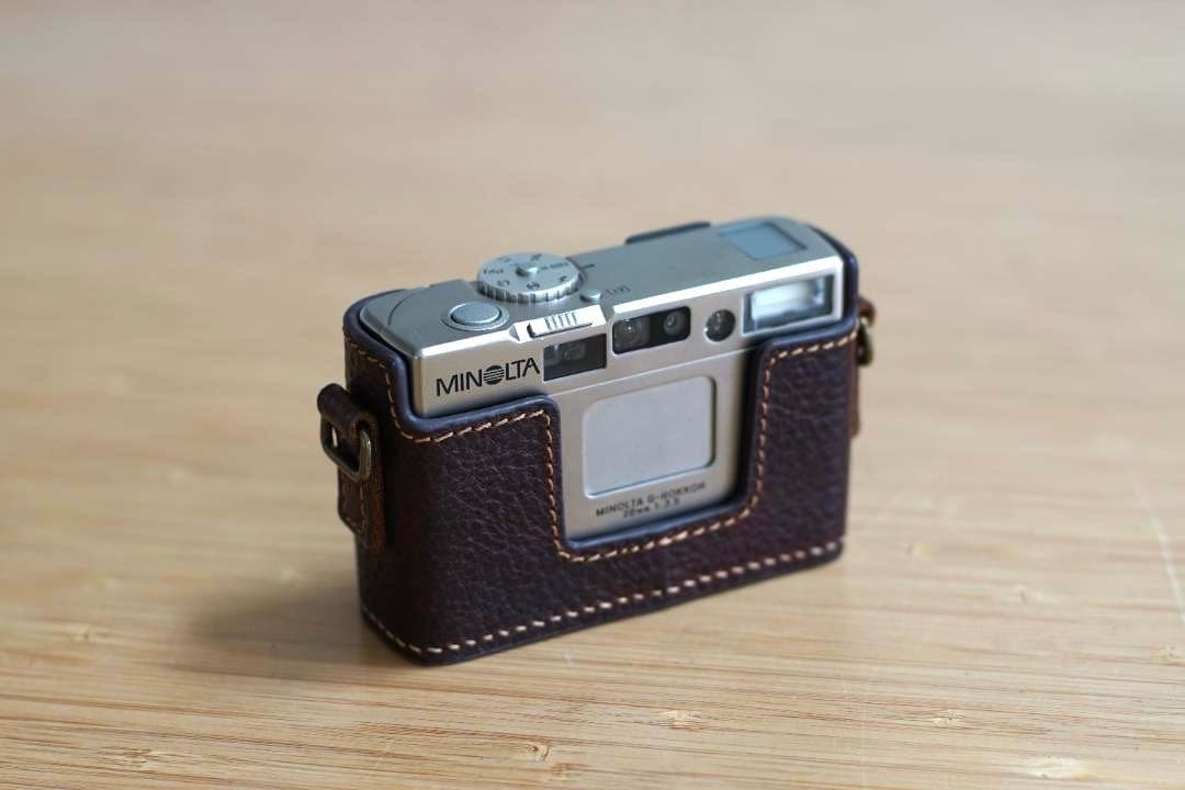 MINOLTA　TC-1　レザーケース/箱付き（説明文ご確認ください）