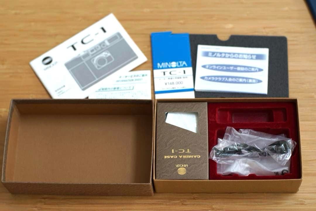 MINOLTA　TC-1　レザーケース/箱付き（説明文ご確認ください）