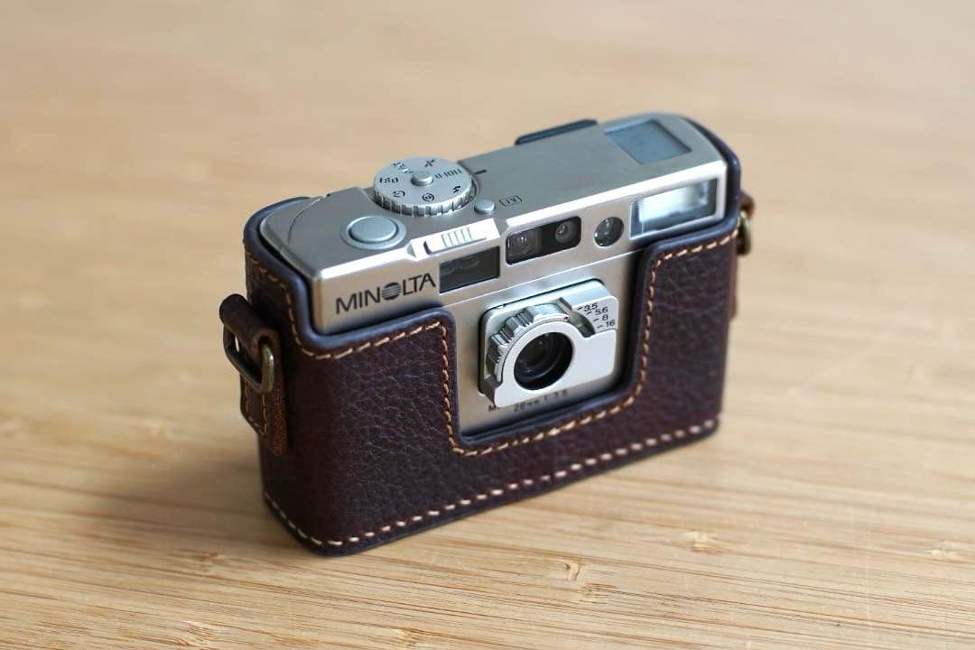 MINOLTA　TC-1　レザーケース/箱付き（説明文ご確認ください）