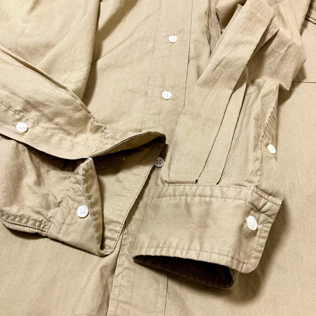 thumbtue様　ボタンダウンシャツ L カーキ　ベージュ　マウンテンリサーチ