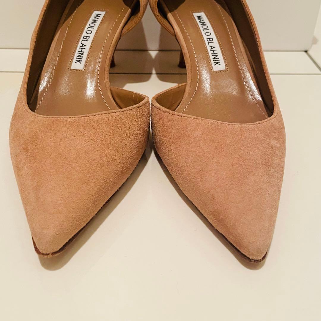 極美品 MANOLO BLAHNIK スエードパンプス 36.5