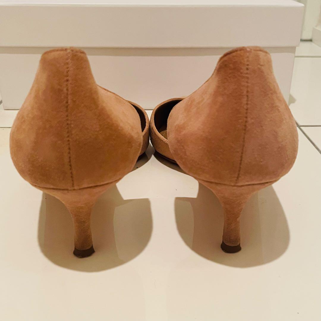 極美品 MANOLO BLAHNIK スエードパンプス 36.5