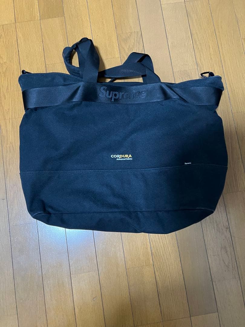 Supreme tote bag ブラック トートバッグ 25ss