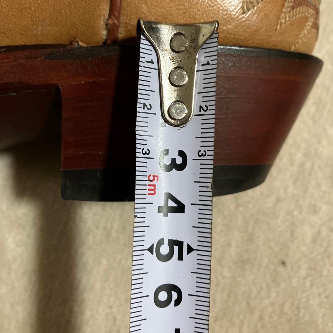 LUCCHESEキャメルウエスタンブーツ