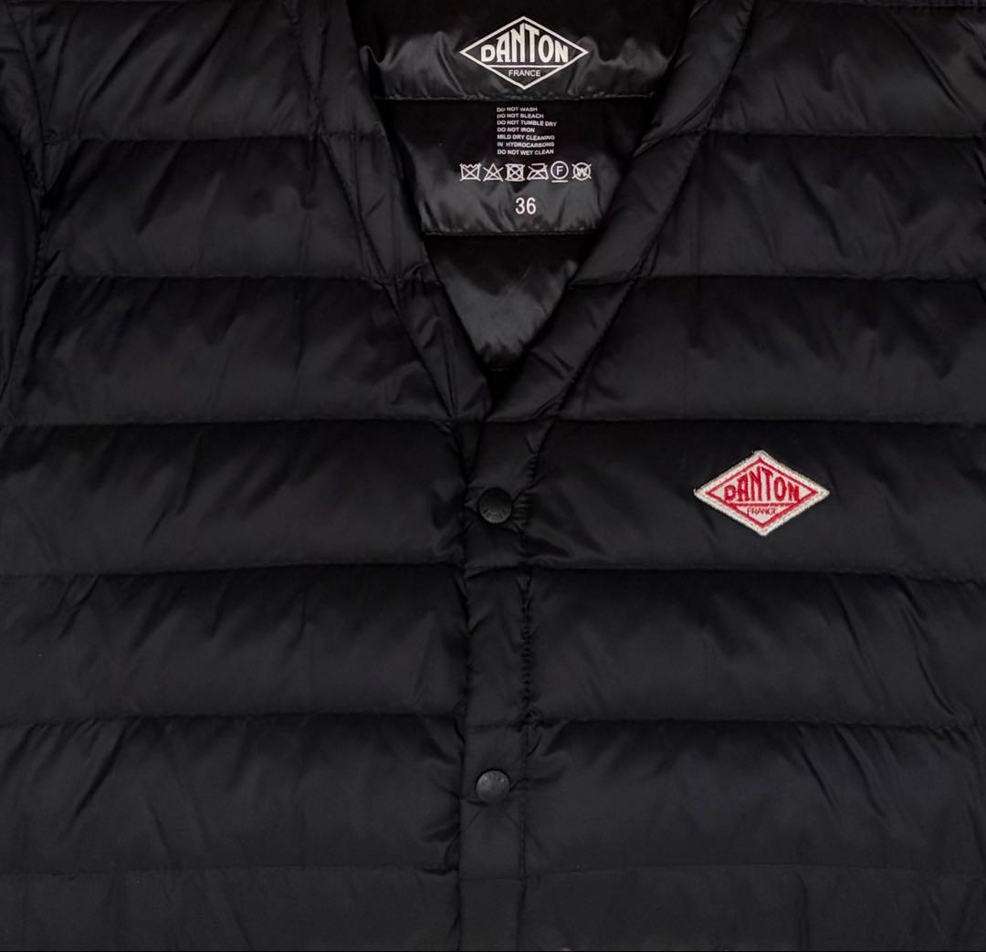 DANTON ダントン インナーダウンロングコート ブラック 36