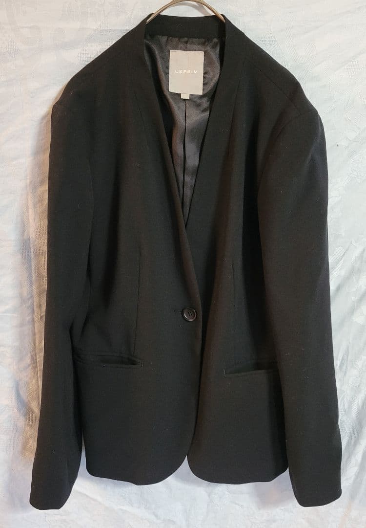 LEPSIM レプシィム ノーカラージャケット セットアップ 上下