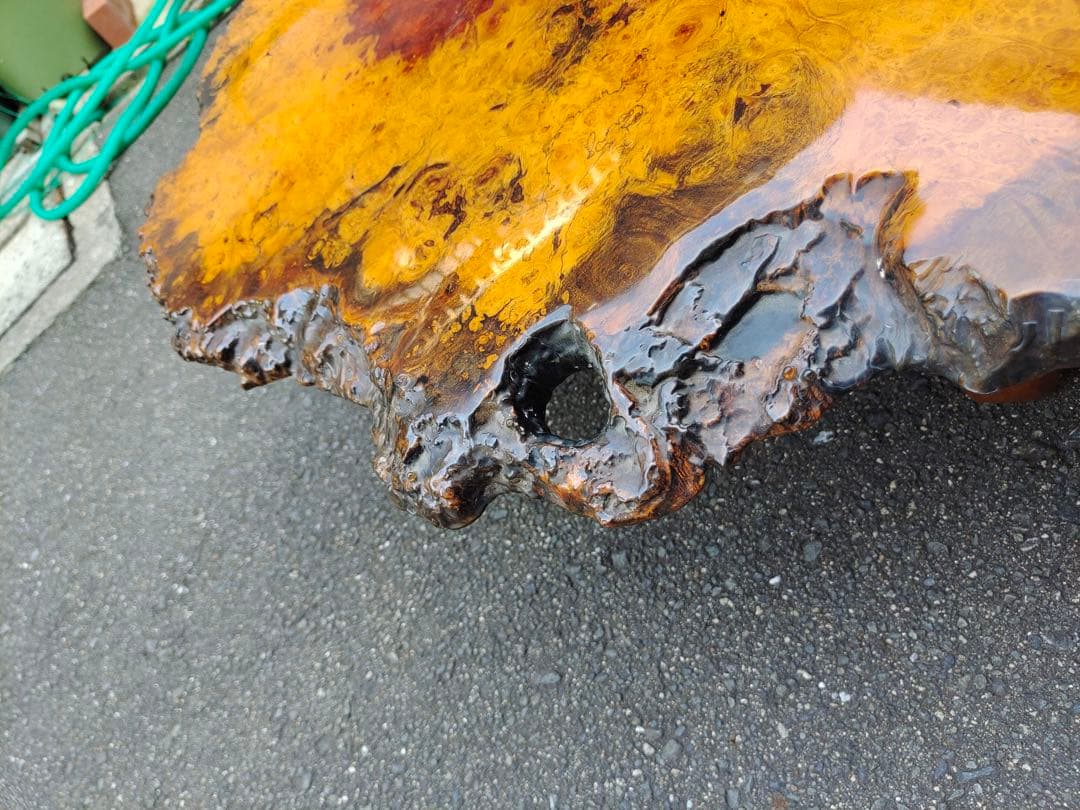 花梨瘤 瘤杢 玉杢 一枚板 総無垢 天然木 座卓 座敷机テーブル 飾り台 盆栽台