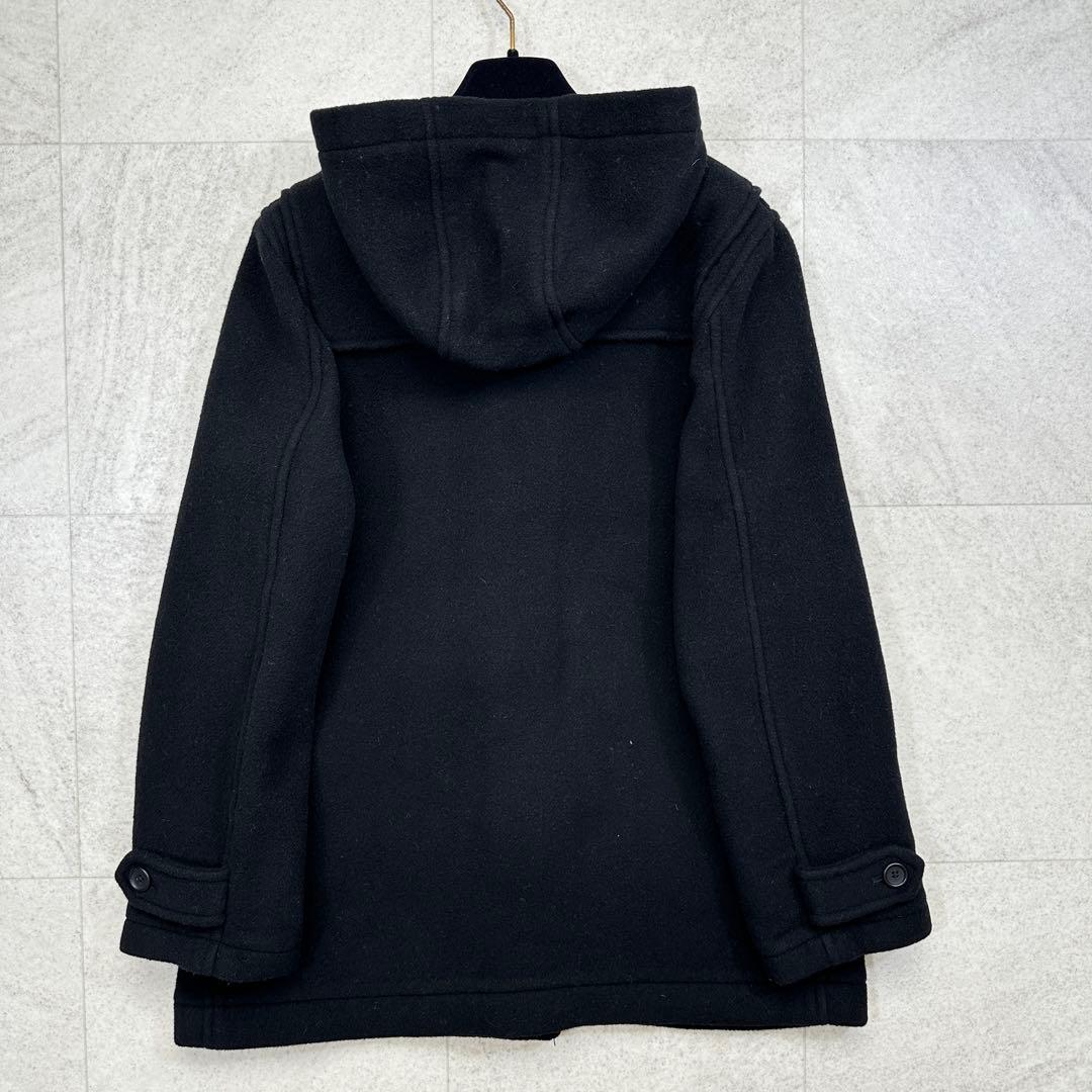 11号【EASTBOY】ダッフルコート 裏地チェック トグル フード 黒