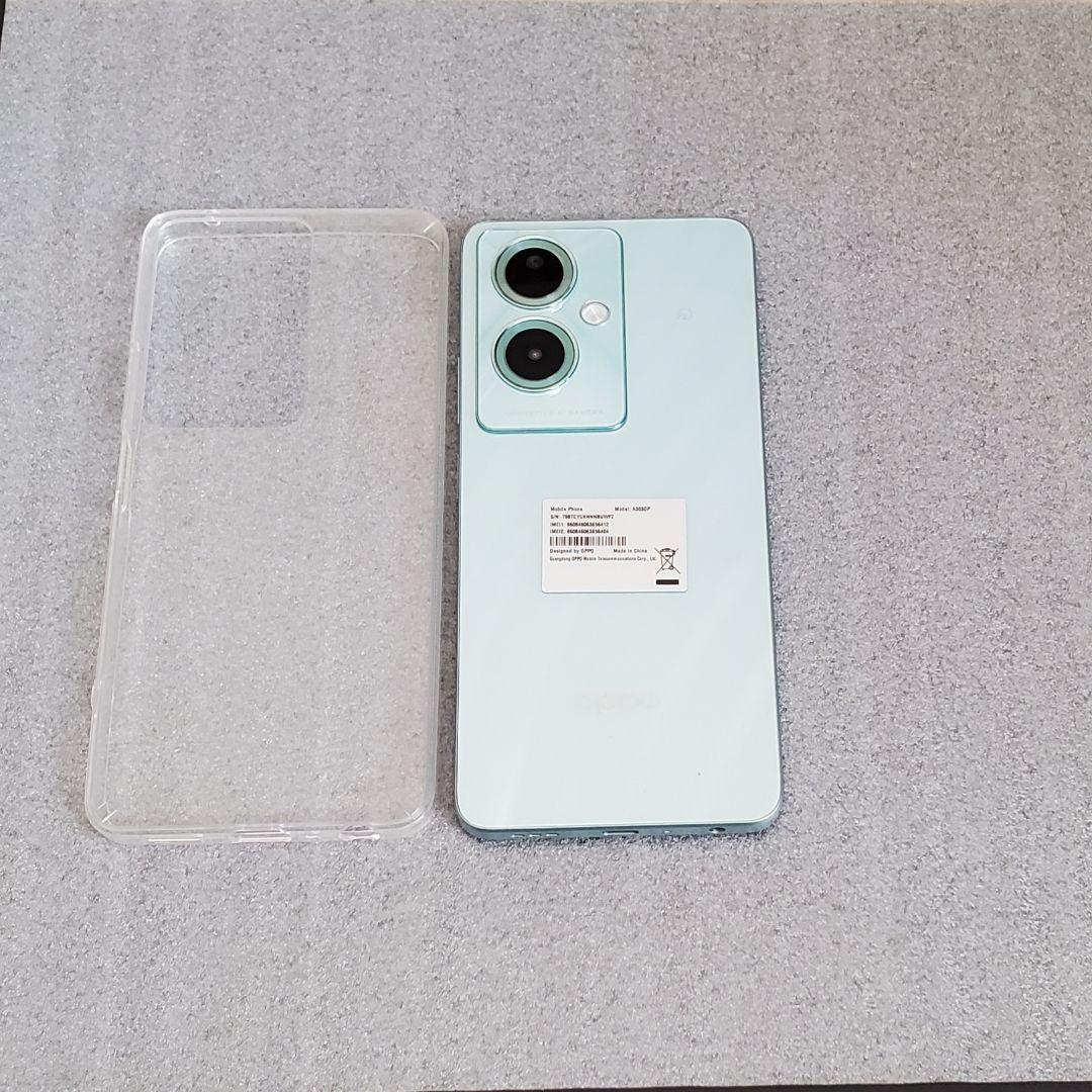 OPPO A79 5G A303OP ケース付き グローグリーン SIMフリー