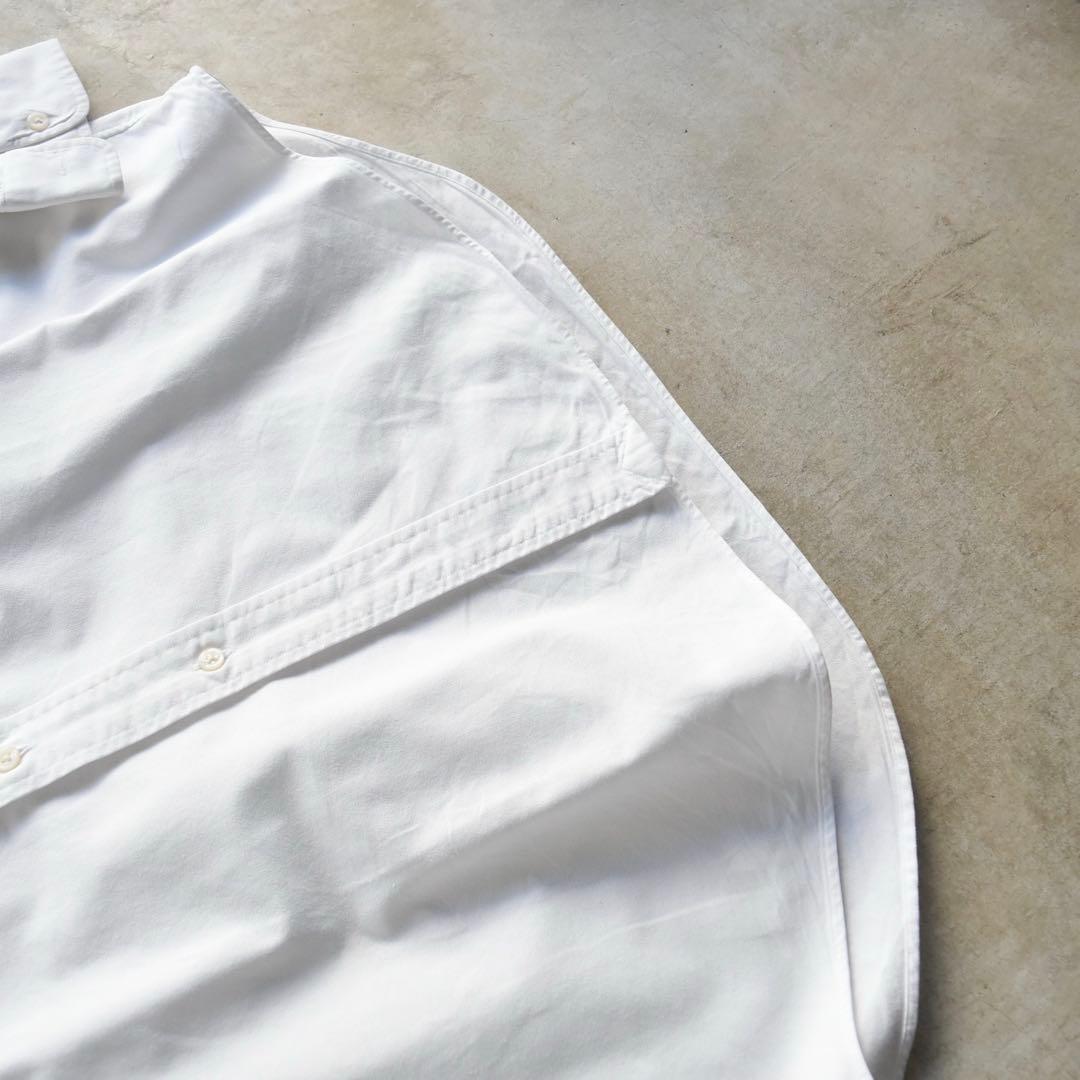 90s ラルフローレン BIGSHIRT ビックシャツ 長袖シャツ M ホワイト