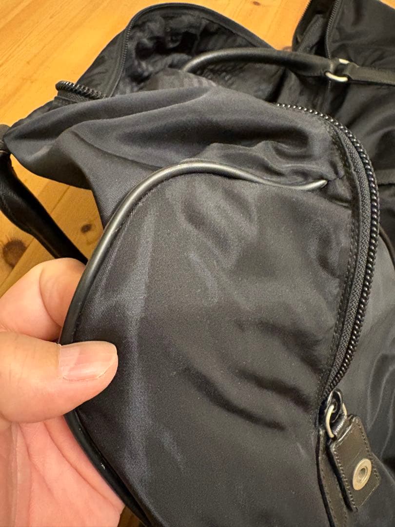 【ようへいさん専用】PRADA ブラック ナイロン ボストンバッグ