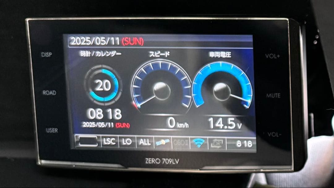 コムテック レーダー探知機 ZERO709LV リモコン.無線LAN内蔵SD