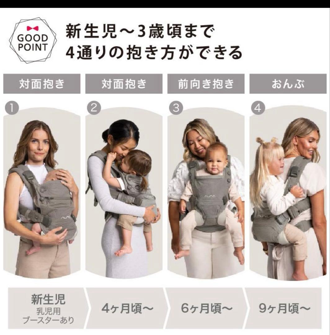 ◆新品未使用◆nuna ヌナ　カドルクリック 抱っこ紐2025 6月購入