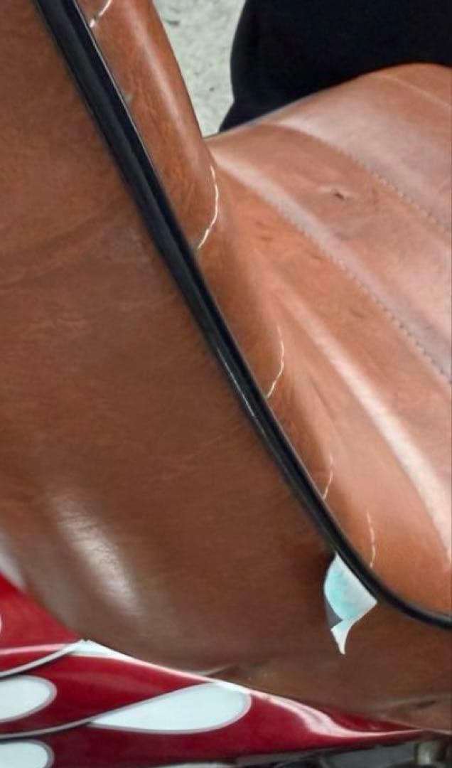 ゼファー400 オオカワ三段シート　茶色