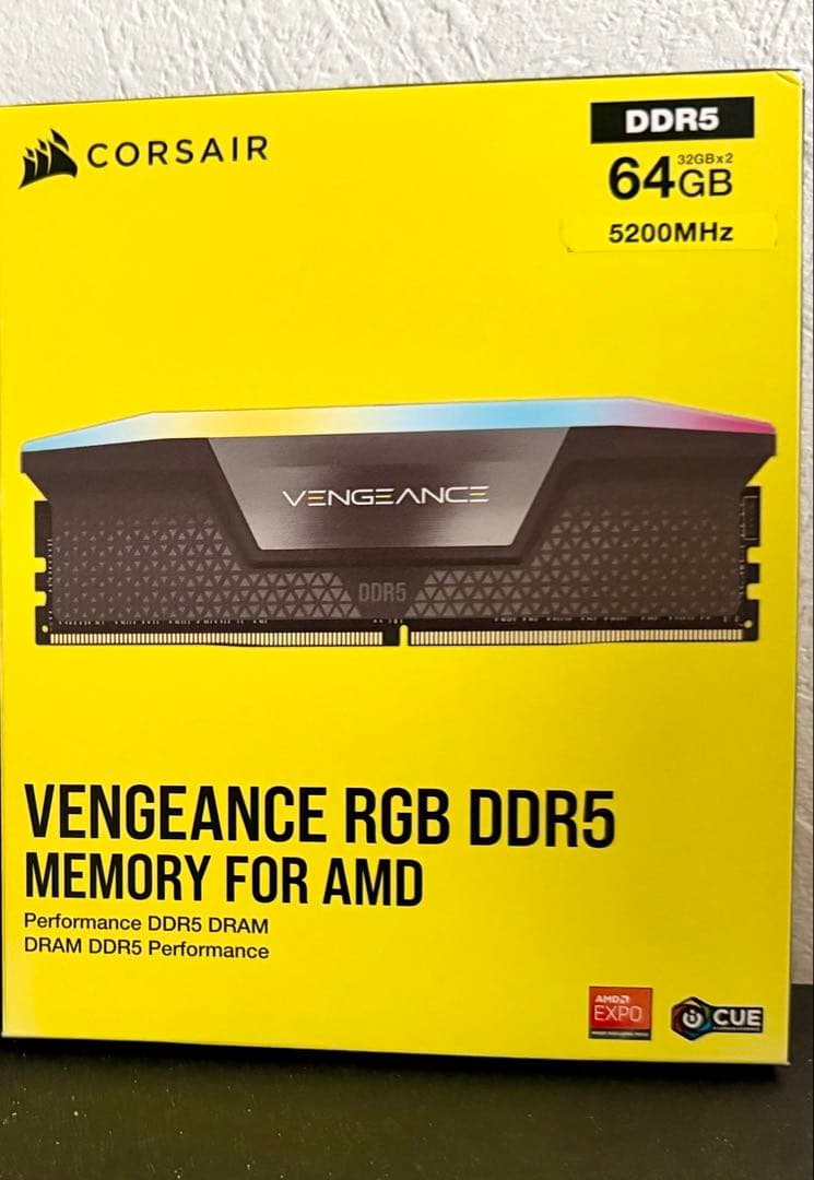 メモリー CORSAIR VENGEANCE RGB DDR5 64GB