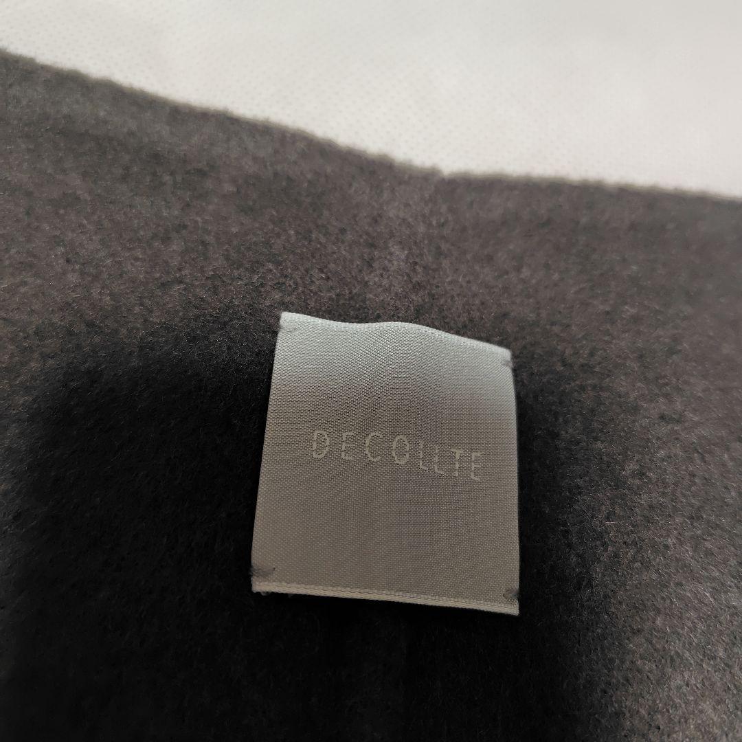 decollte accessory　ウールリバー　ストール　カーキブラウン