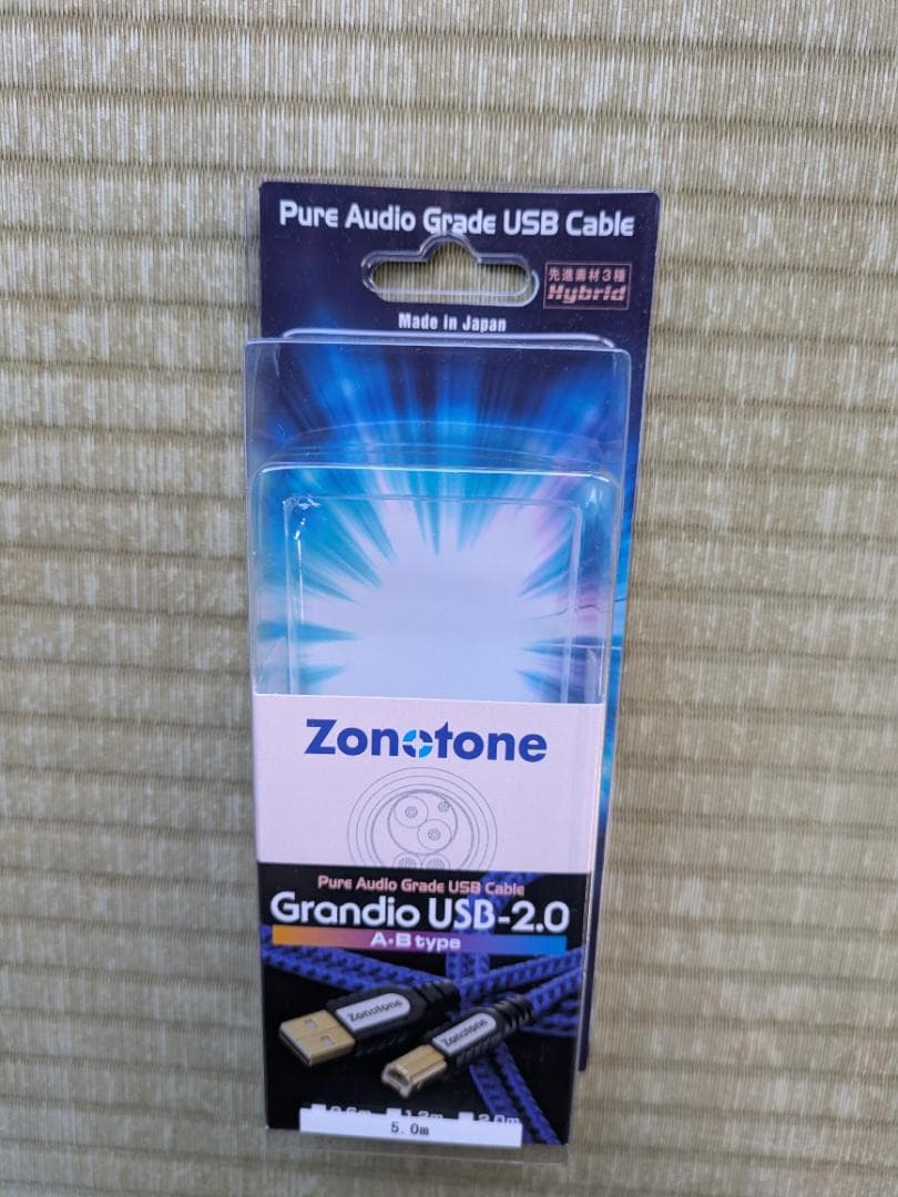 ZONOTONE 5.0m USB2.0ケーブル A-B Grandio
