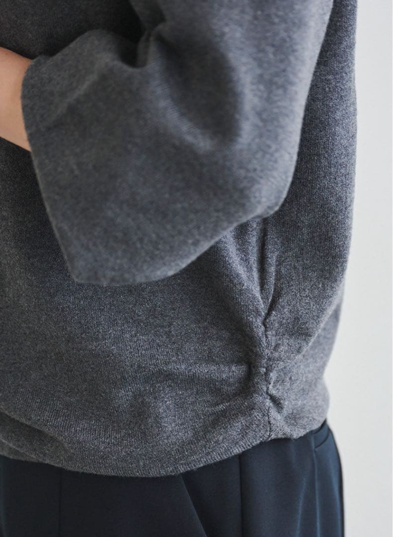 LOUNIE レース付きニットプルオーバー