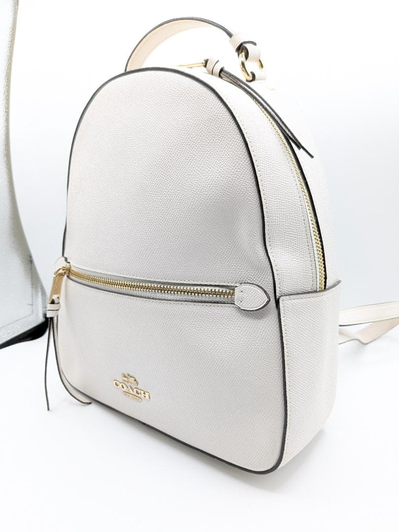 良品✨ コーチ リュック レザー ホワイト 0OK