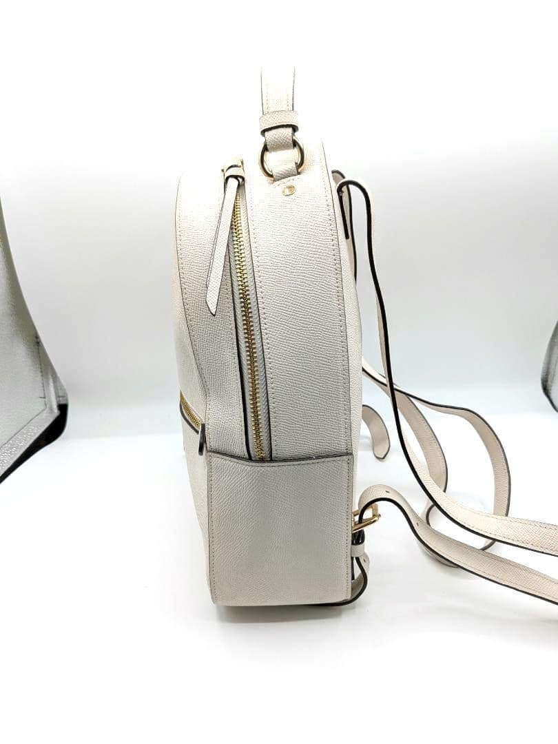 良品✨ コーチ リュック レザー ホワイト 0OK