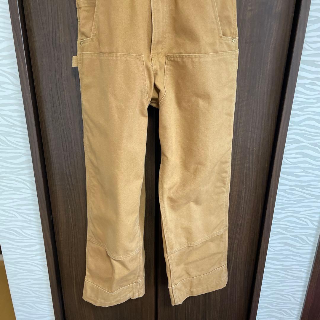 新品未使用 Carhartt ブラウン オーバーオール ダブルニー