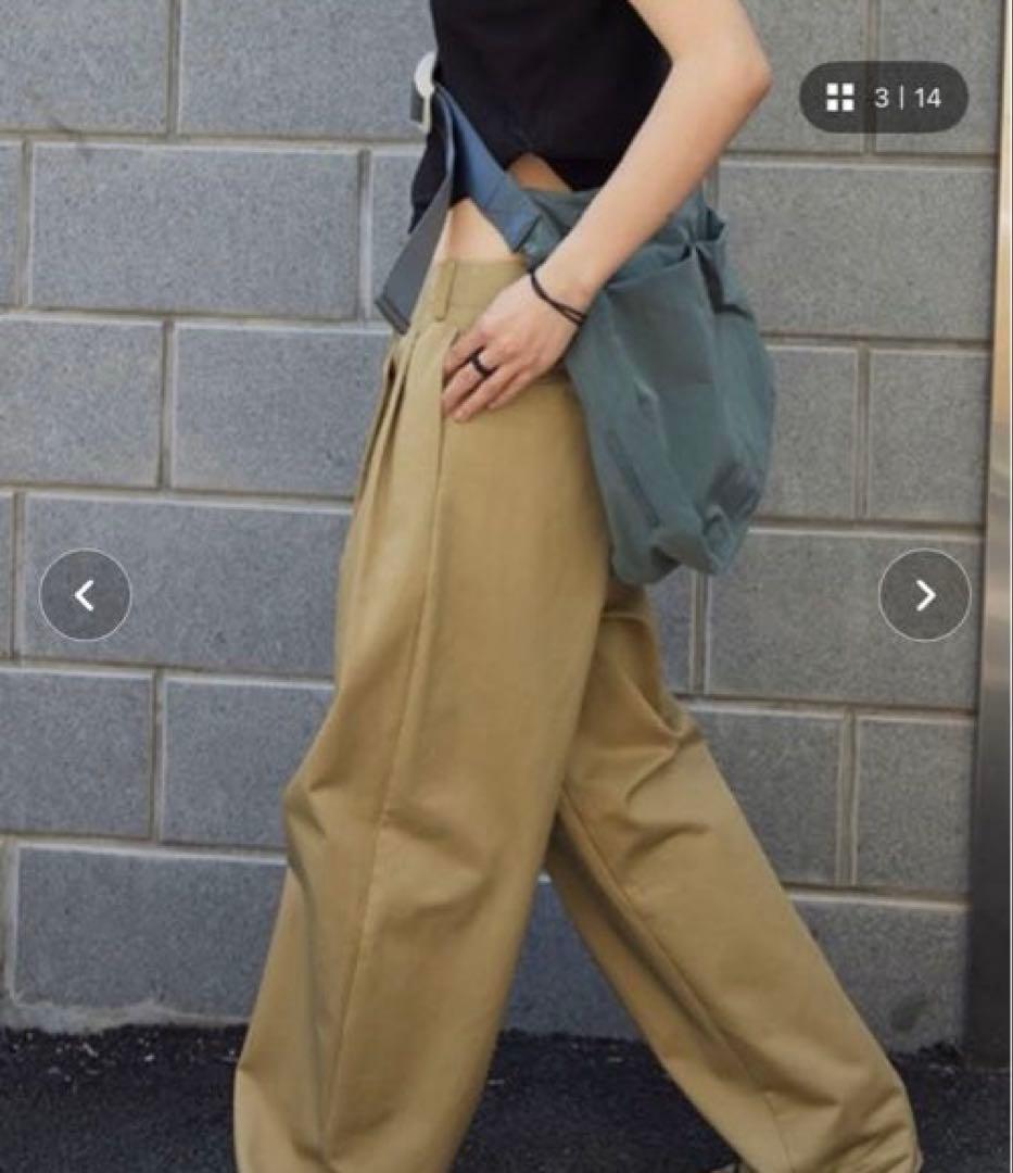 ANOTHER S タックワイドチノパン