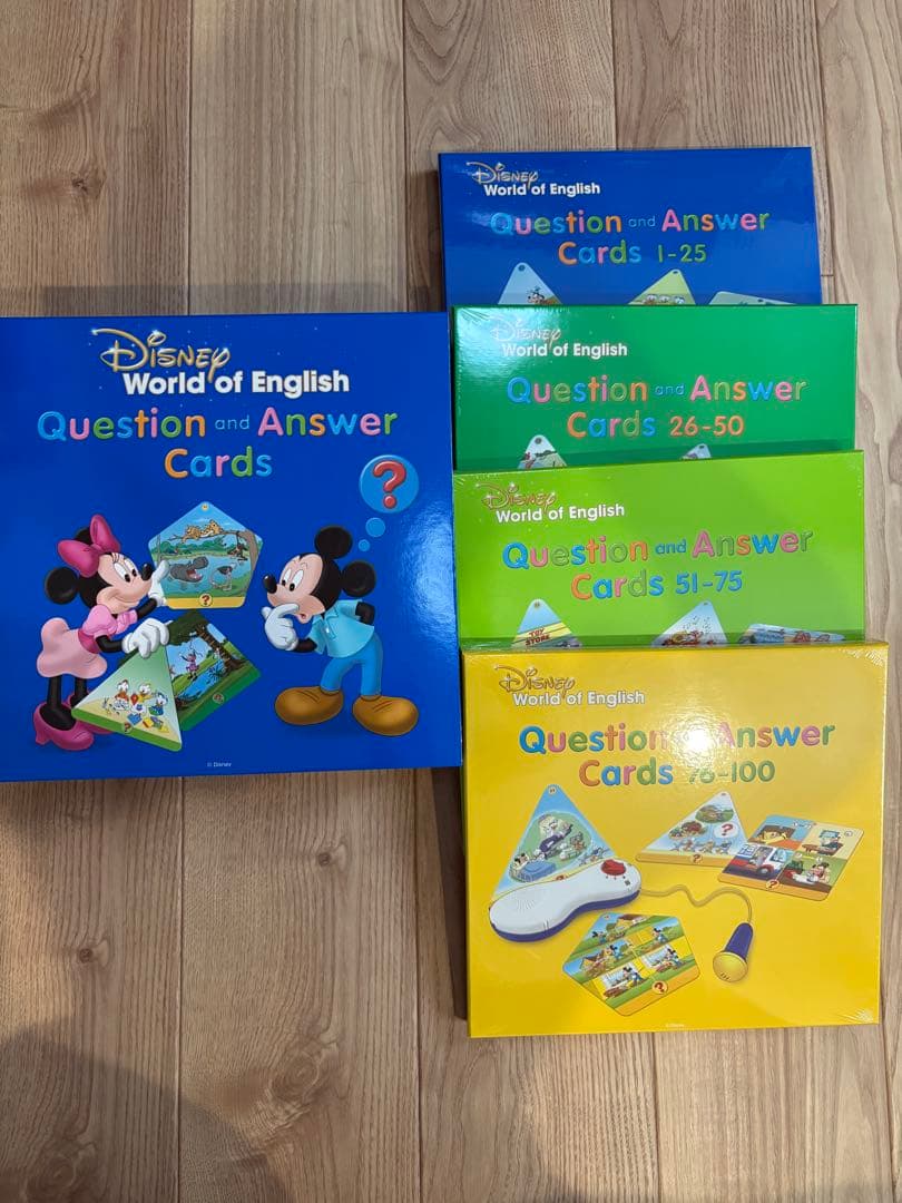 【新品】Disney World of English 質問と回答カードセット