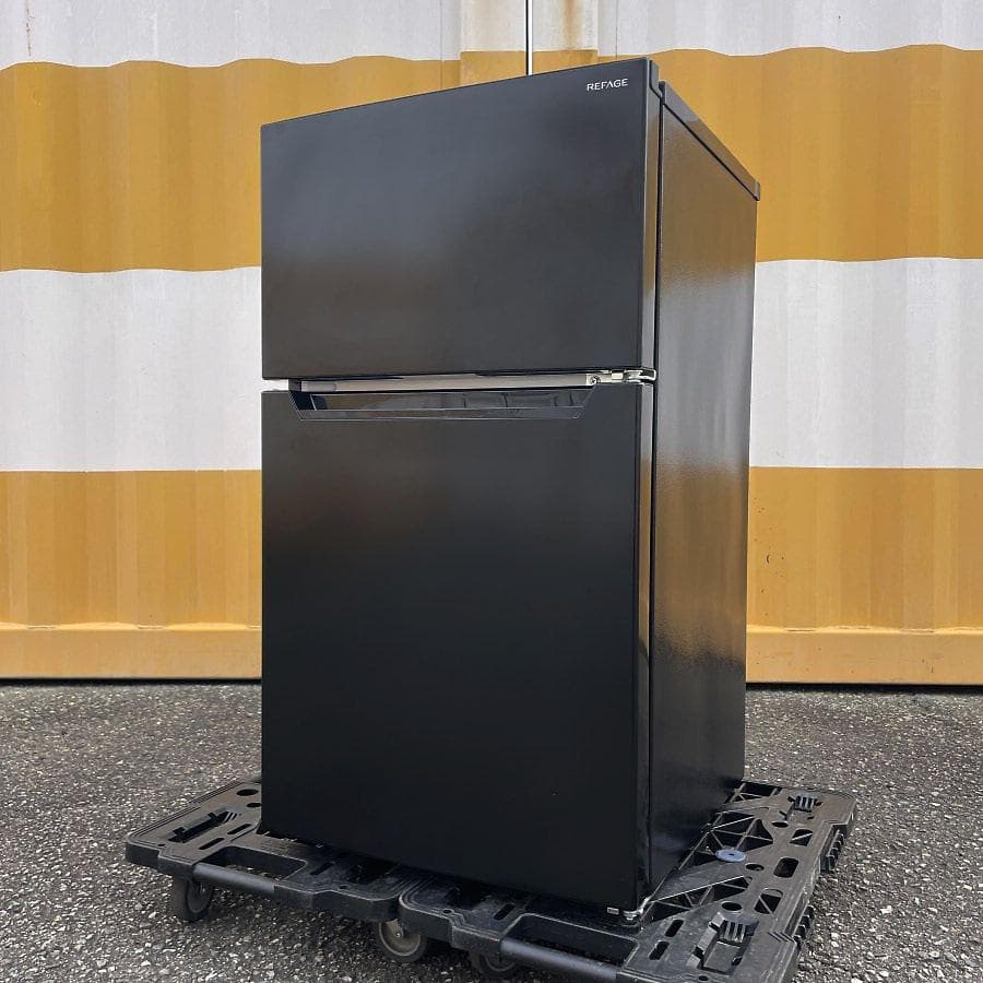 2023年製■ヤマダ電機 87L 冷蔵庫 ブラック YRZ-C09LK