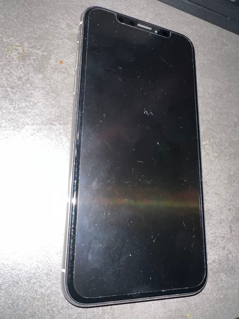 【動作確認済】美品 iPhone X 64GB ホワイト SIM無し