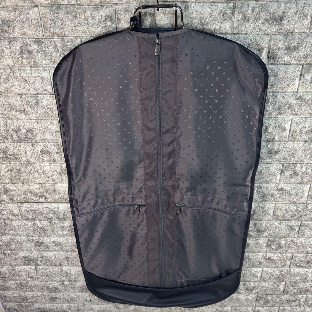 美品 TUMI トゥミ レザー ガーメントケース 衣類ケース ブラック