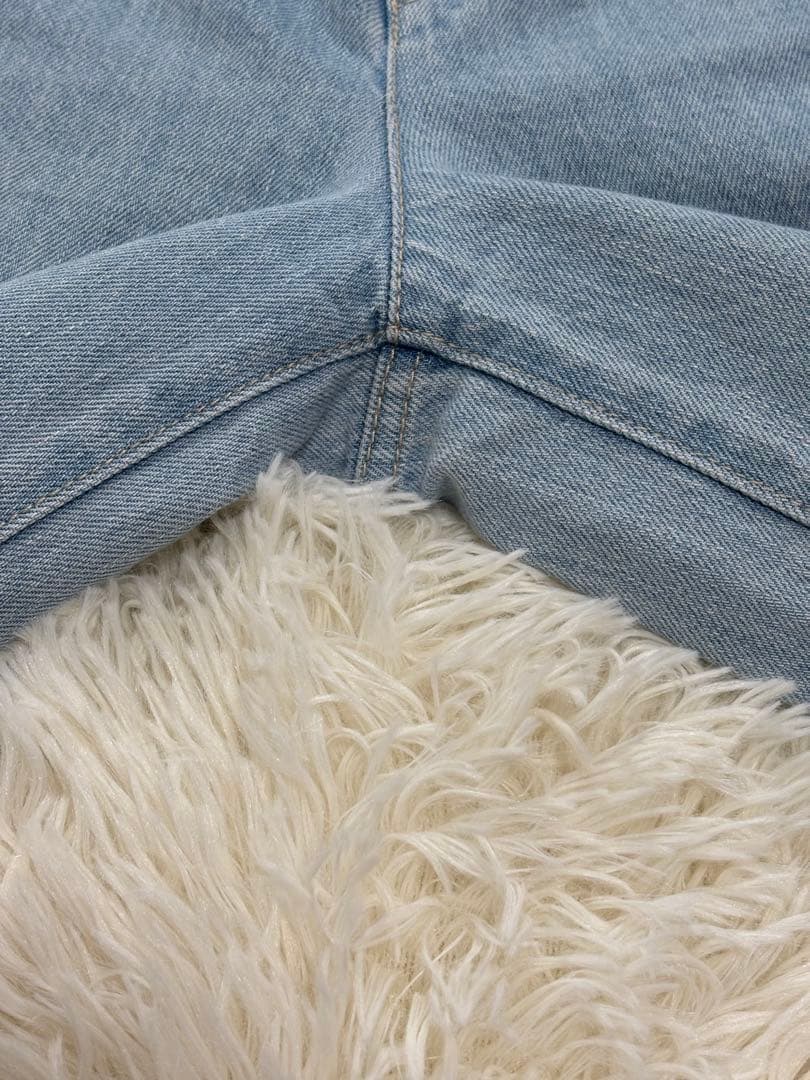 【美品】アルアバイル 2025SS バギー デニム M ワイドパンツ 淡色デニム