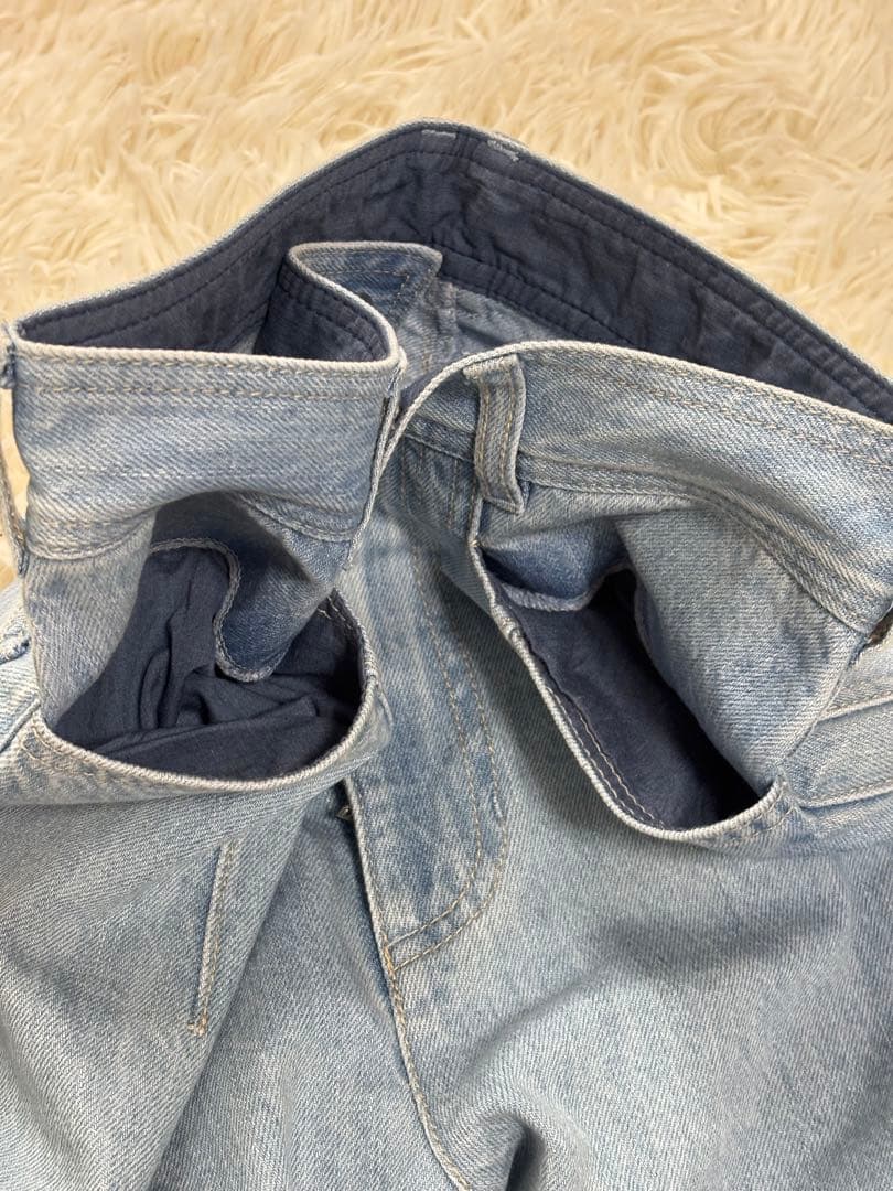 【美品】アルアバイル 2025SS バギー デニム M ワイドパンツ 淡色デニム